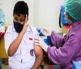 Disdik Kota Pekanbaru kembali mendata anak atau siswa SD yang belum vaksinasi Covid-19 (foto/int)